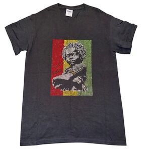 Unique Bob Marley Rasta Baby Rhinestones‎ T Shirt Size Small